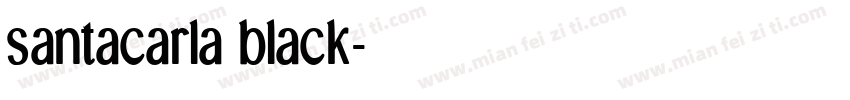 santacarla black字体转换
